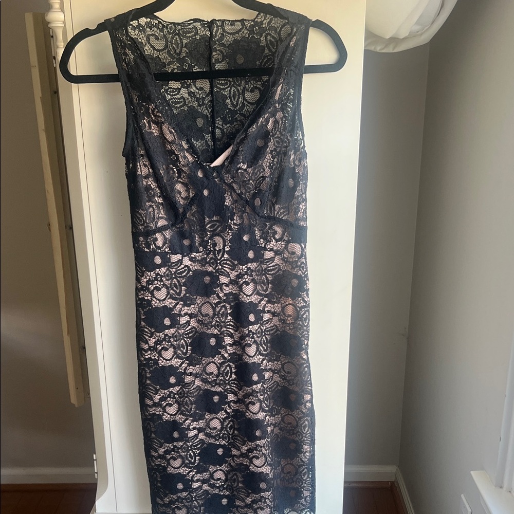 BCBG Max Azria Elegant Black Lace Dress